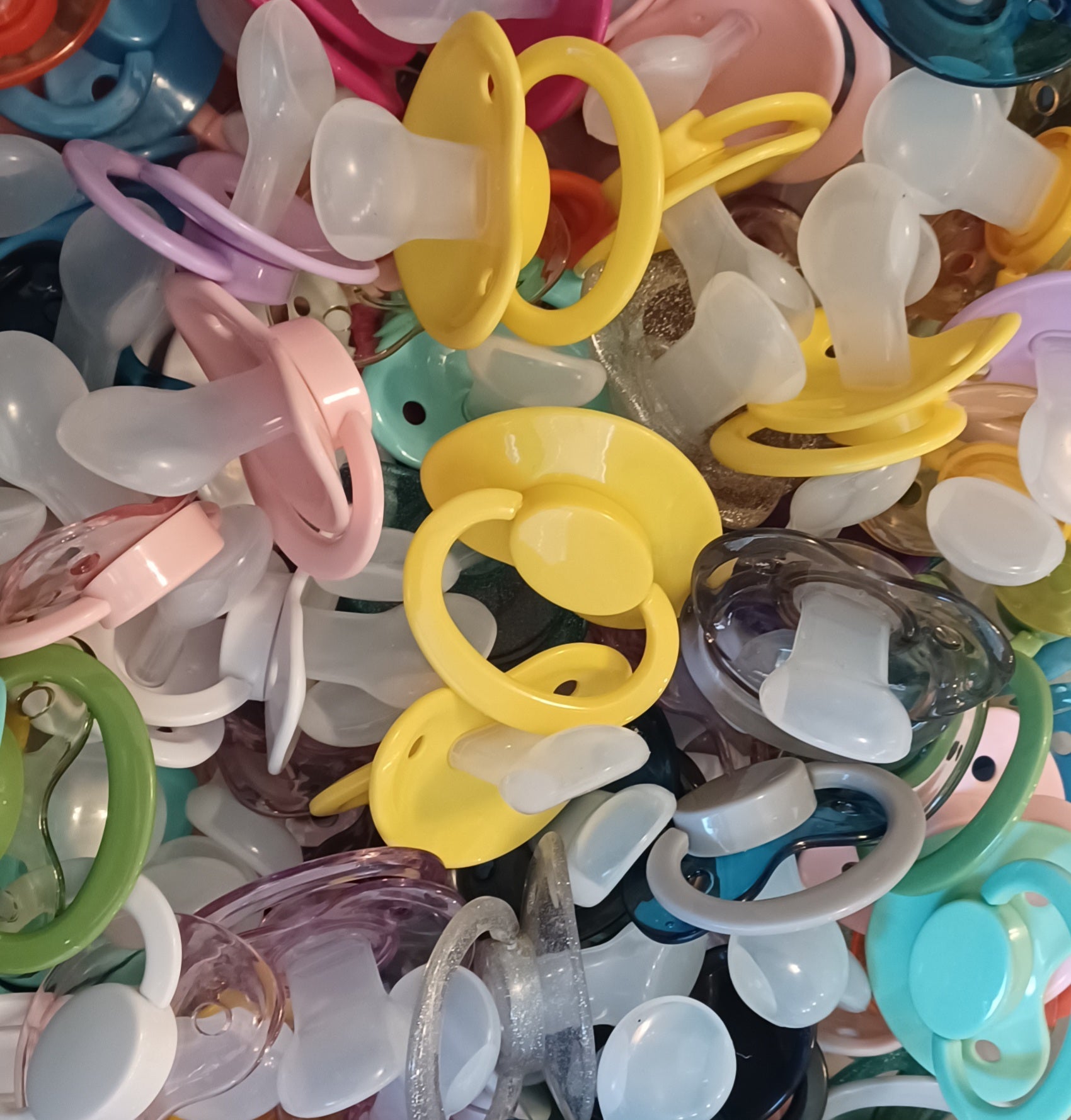Colorful Pacifier 3 Blank Adult Pacifiers – The Little Princess Boutique & More
